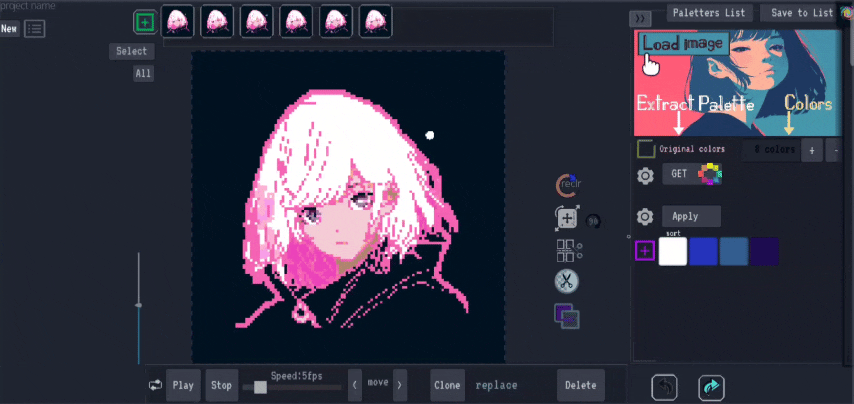 Tutorial for changing picture's color palette